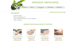 Desktop Screenshot of masszazs-tanfolyamok.hu