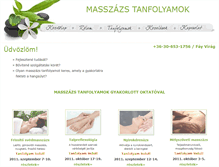 Tablet Screenshot of masszazs-tanfolyamok.hu